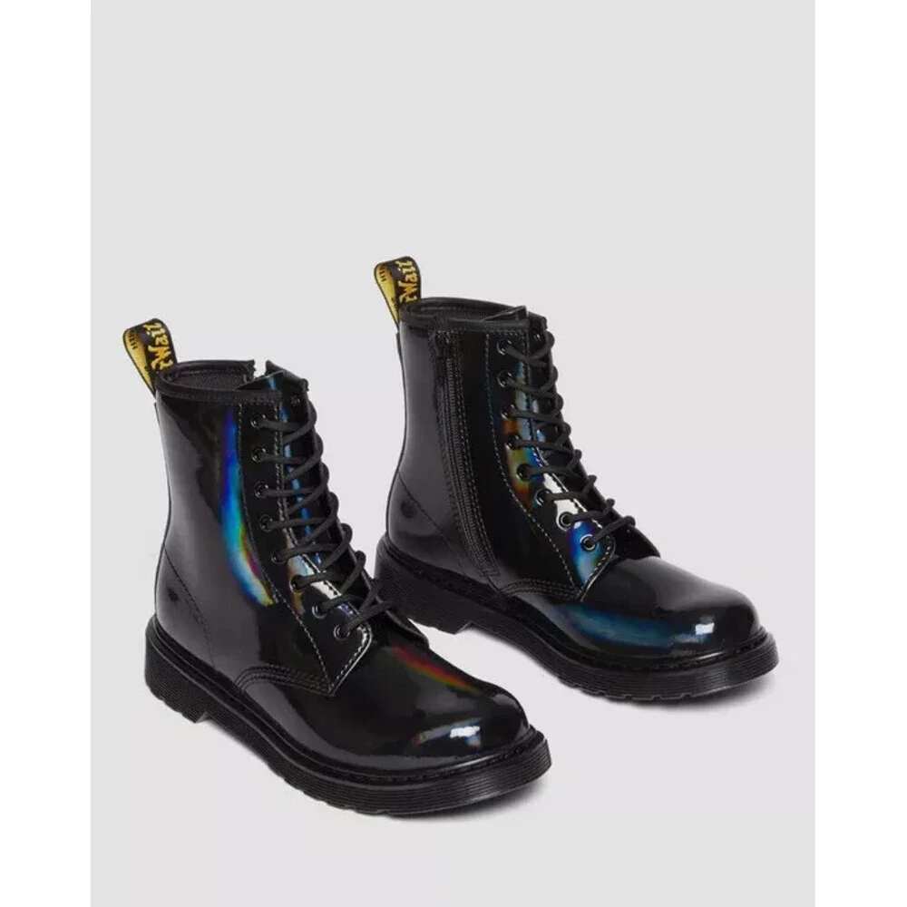 Dr. Martens 1460 31270001 Boots Kids US 5 Black Rainbow Patent Leather ZOGG589
